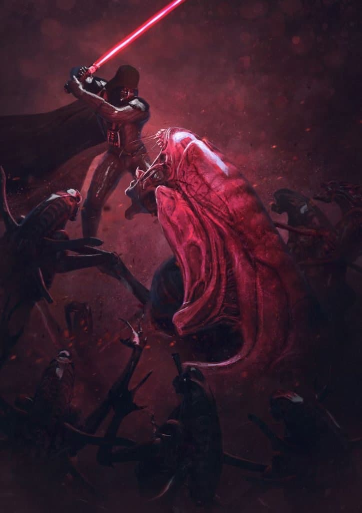 lightsaber vs xenomorph