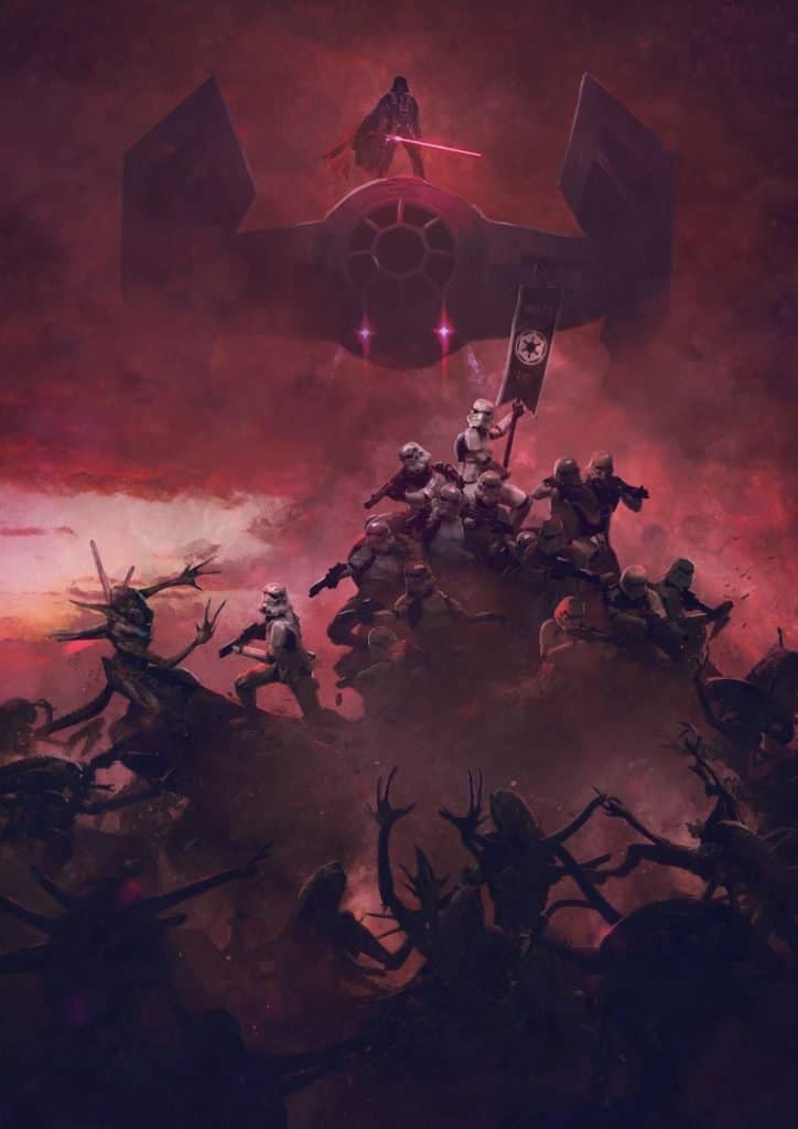 darth vader vs xenomorphs