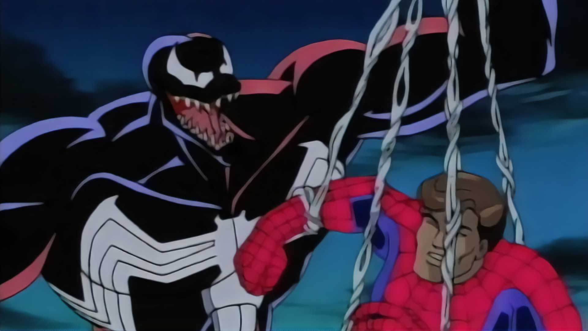 90s animated Spider-Man cartoon Venom