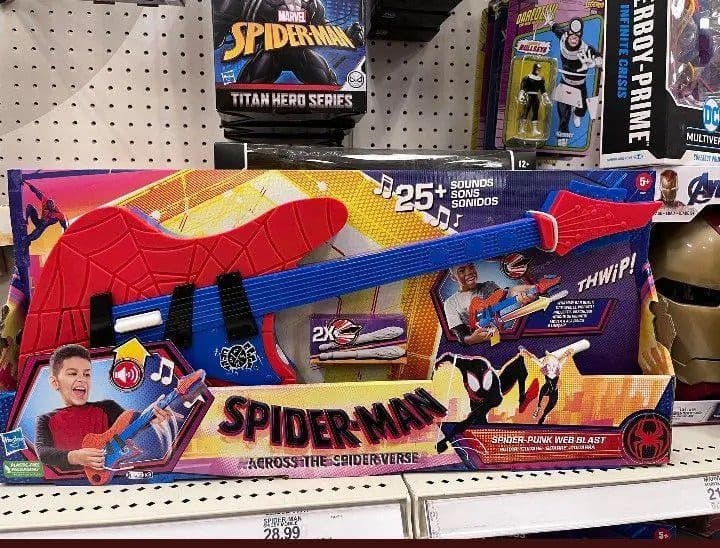 Spider-Punk Guitar Toy Spider-Man in the Spider-Verse 2