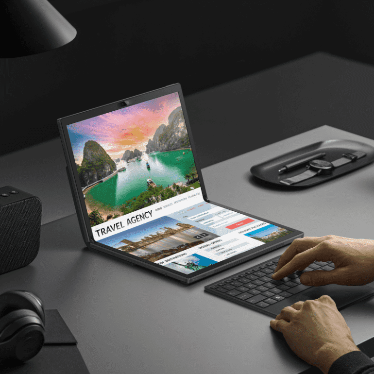 Foldable laptop