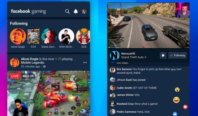 Facebook Gaming App