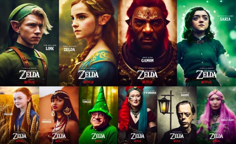 Fake Zelda Netflix Posters