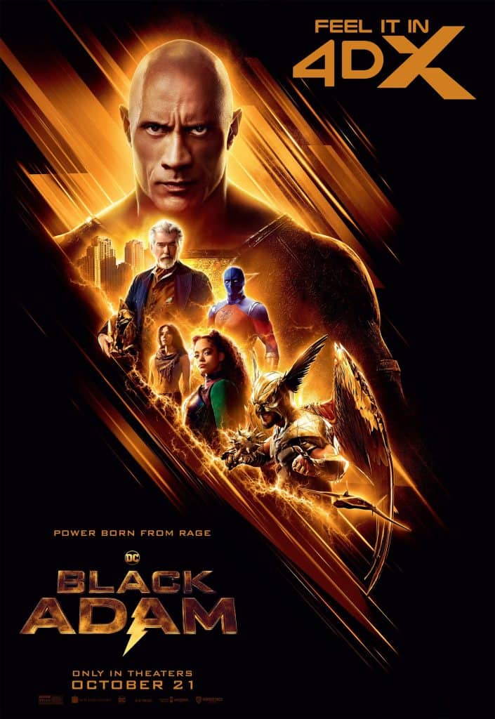 The official Black Adam 4DX poster