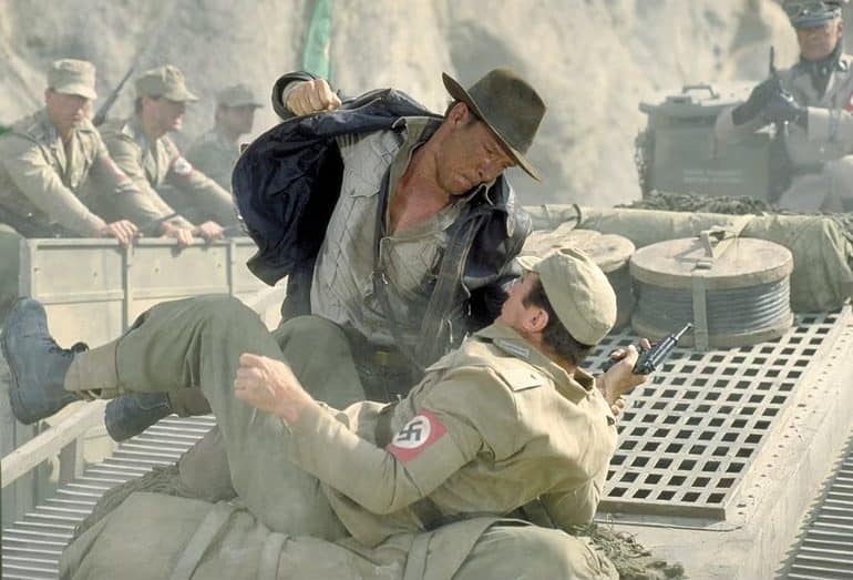 indiana jones punch nazi