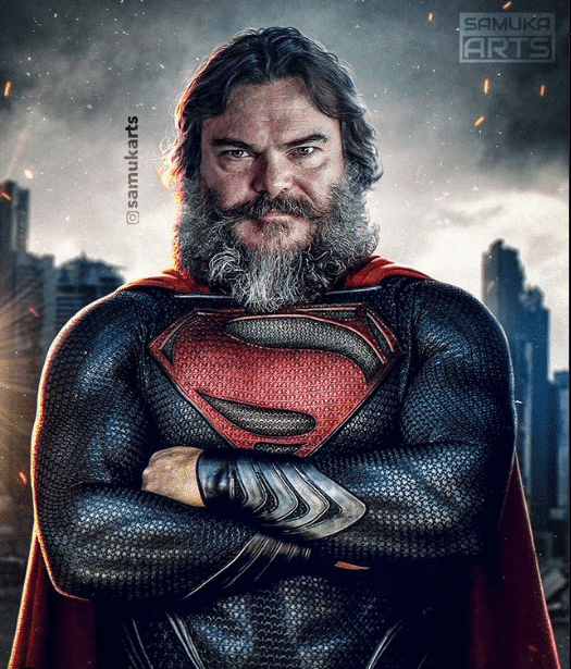 @samukarts Jack Black as Superman