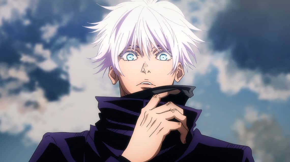 White-haired anime character