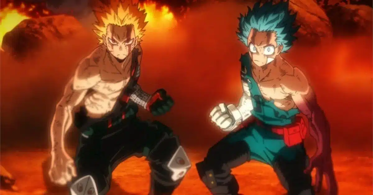 Legendary Anime Fights Bakugo & Midoriya vs Nine