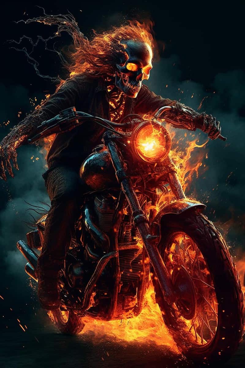 Marvel biker character
