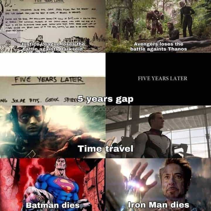 When Endgame copied Snyder's original story of Justice League 2