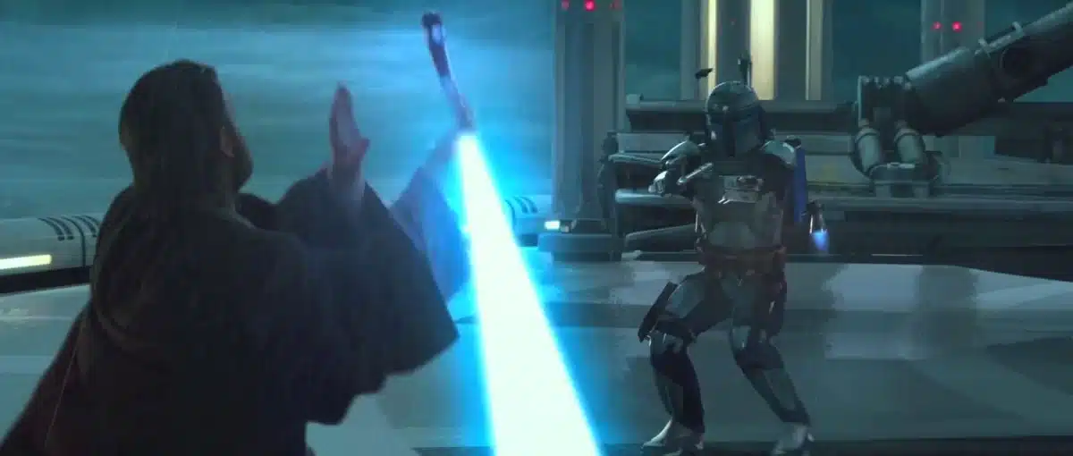 Obi-Wan Kenobi vs Jango Fett – Attack of the Clones