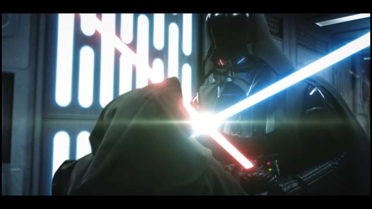 Best Star Wars Fight Obi-wan Kenobi vs Darth Vader - A New Hope