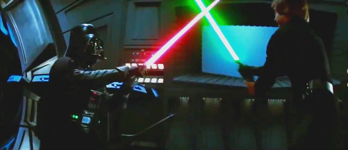 Luke Skywalker and Darth Vader vs Emperor Palpatine – Return of the Jedi