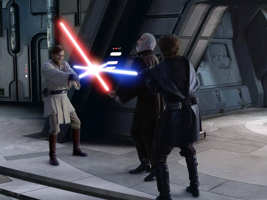 Anakin Skywalker and Obi-Wan Kenobi vs Count Dooku – Revenge of the Sith