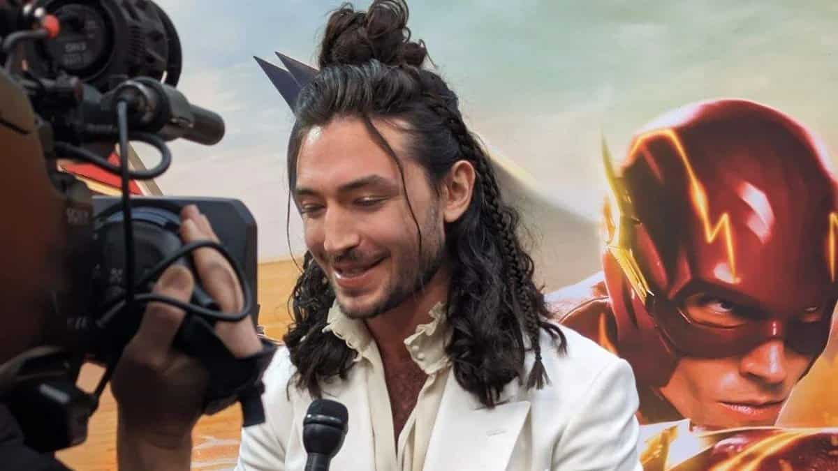 Ezra Miller Gives First Interview at The Flash Hollywood Premiere
