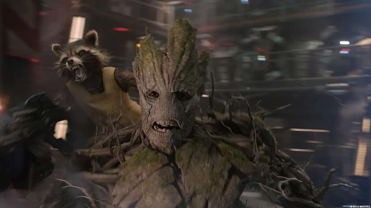 Rocket Raccoon and Groot