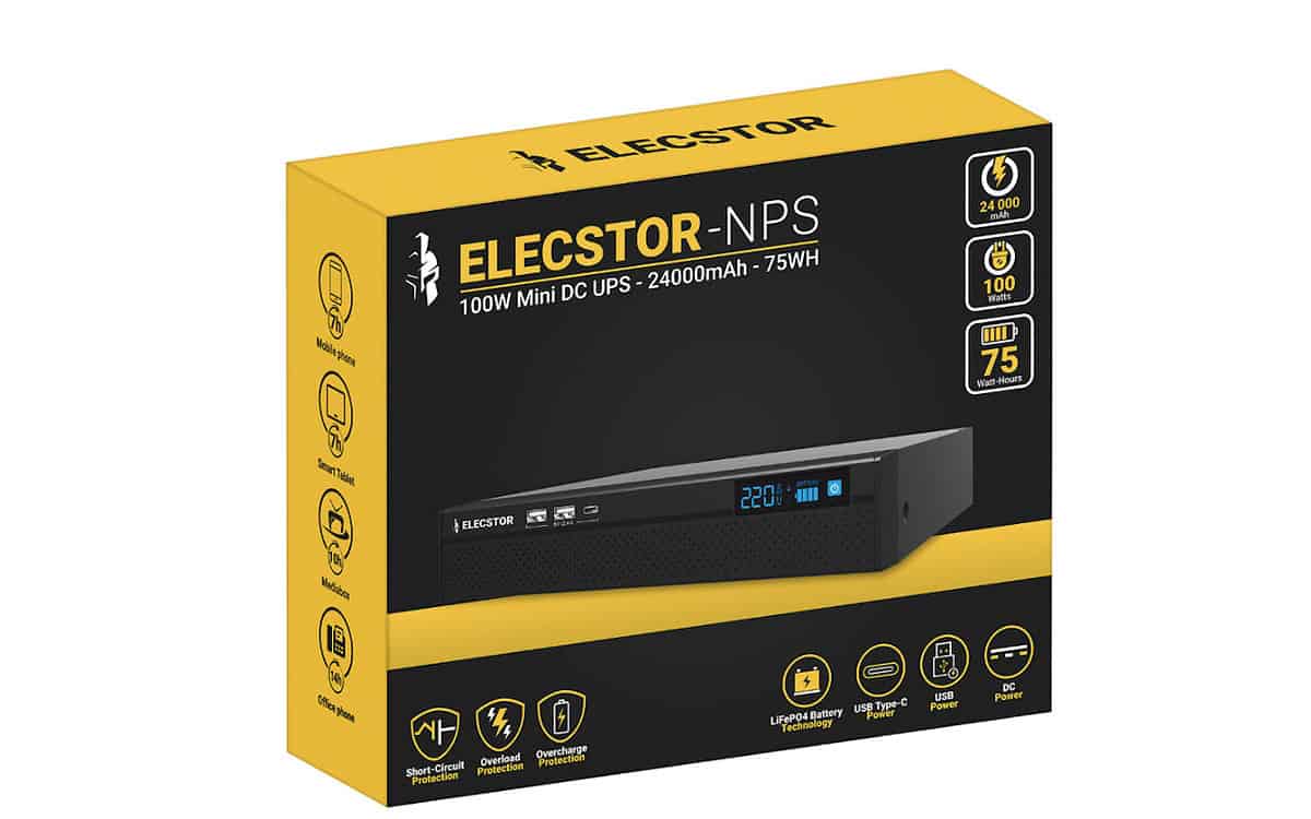 Elecstor 100W 24,000mAh 75WH Mini UPS Review