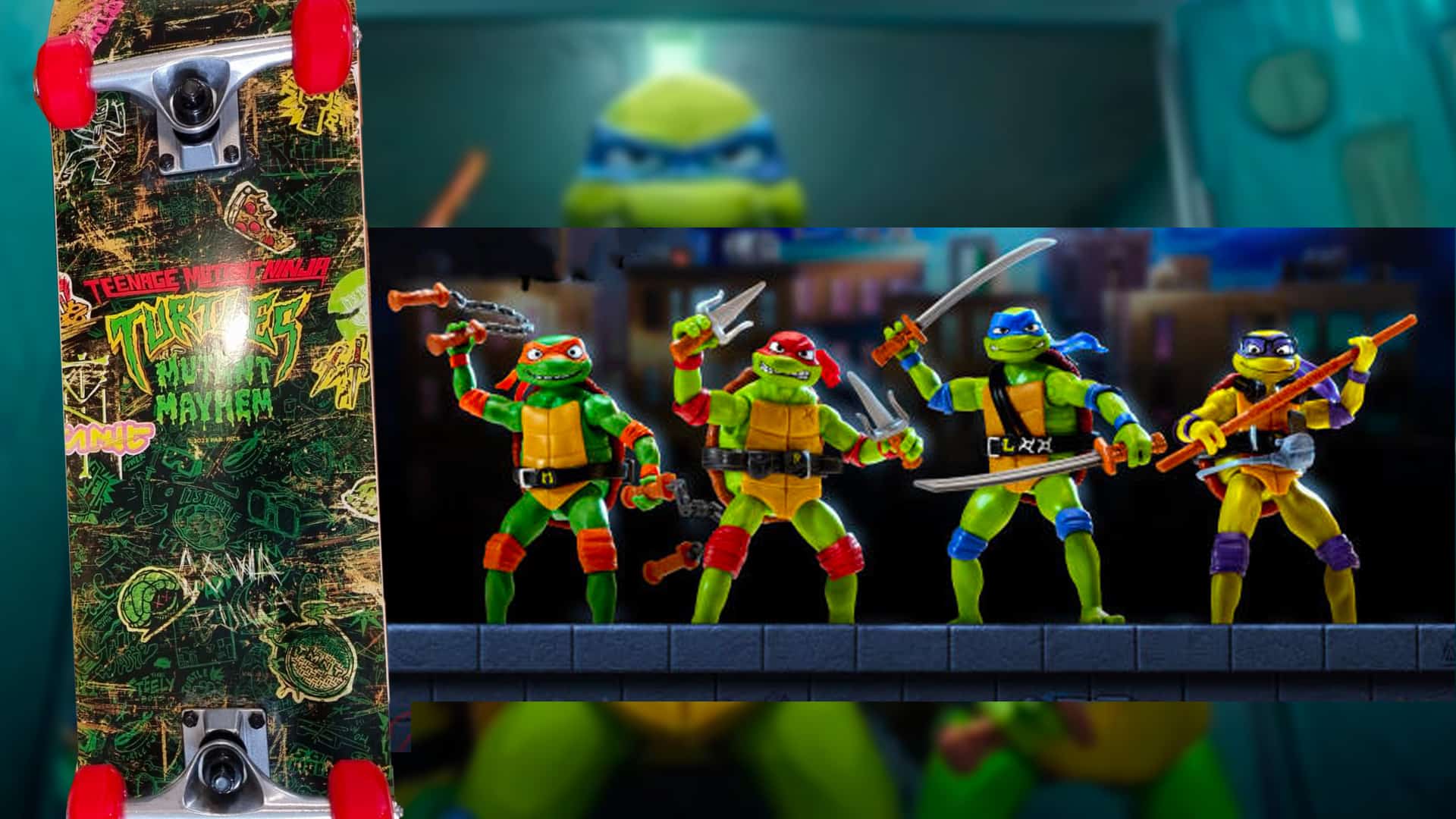 Teenage Mutant Ninja Turtles: Mutant Mayhem Ninja Kick Cycle with Leonardo  Action Figure