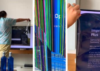 Woman Peels Off Samsung TV Screen Mistaken for Protective Film