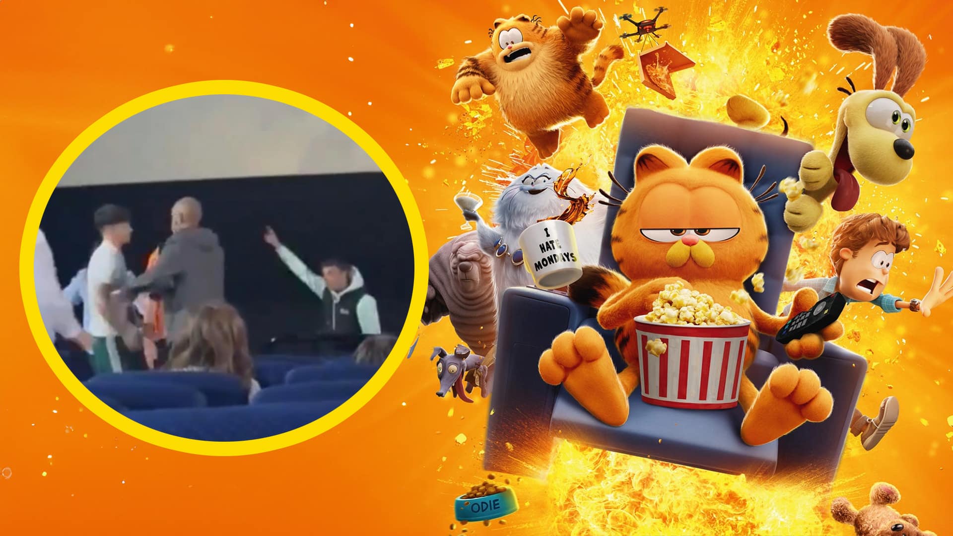 The Garfield Movie Fight Screening Spain Film