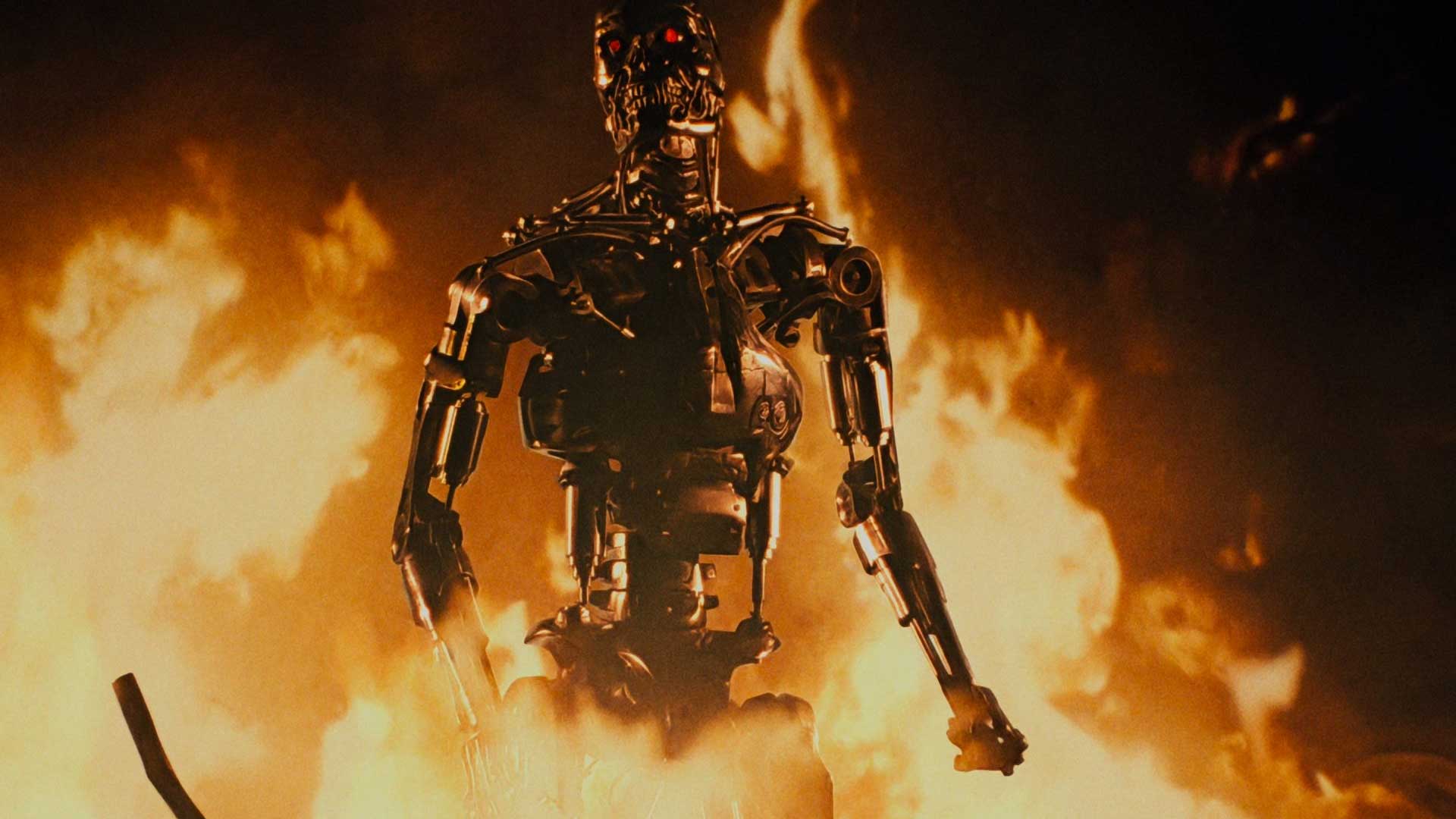 the terminator 1984 T-800 fire