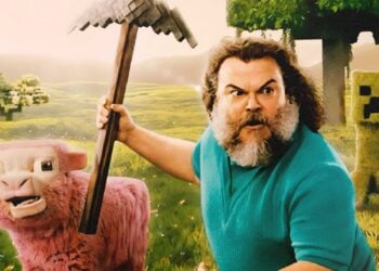 A Minecraft Movie Jack Black Pink Sheep