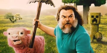 A Minecraft Movie Jack Black Pink Sheep
