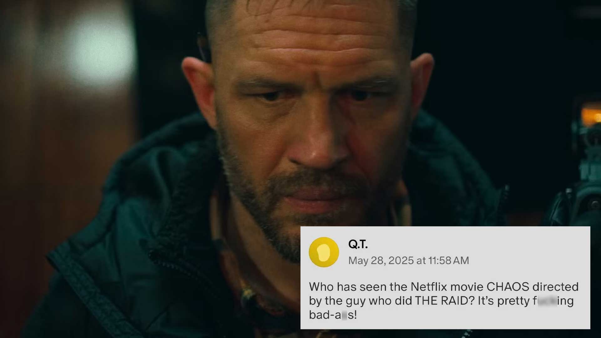 Quentin Tarantino Netflix Havoc Movie Tom Hardy