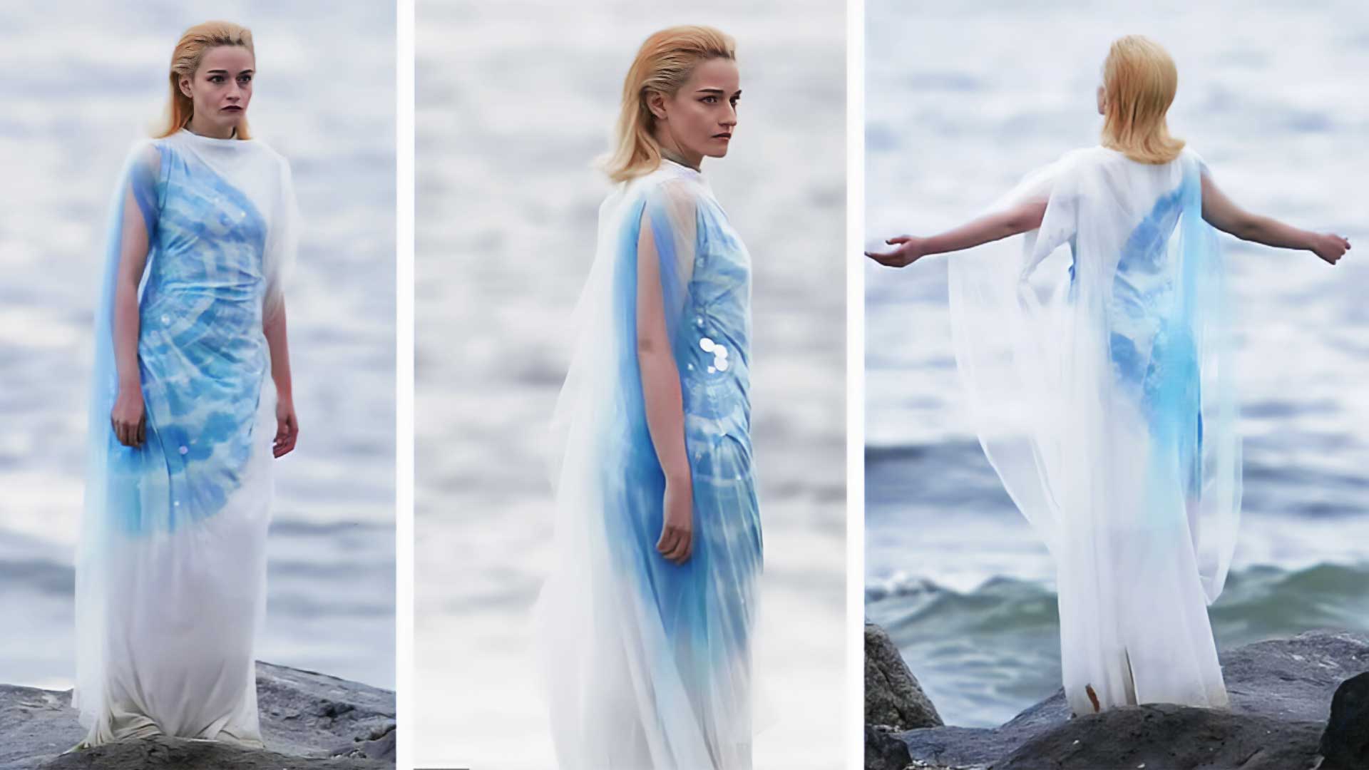 Set Photos of Julia Garner as Female Silver Surfer