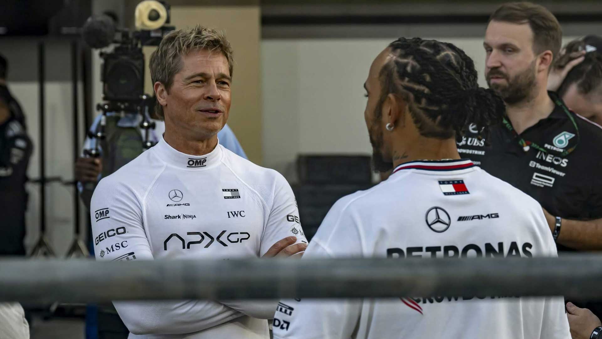 Brad Pitt Lewis Hamilton F1 Movie