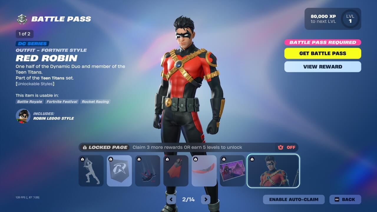Red Robin Fortnite DCU