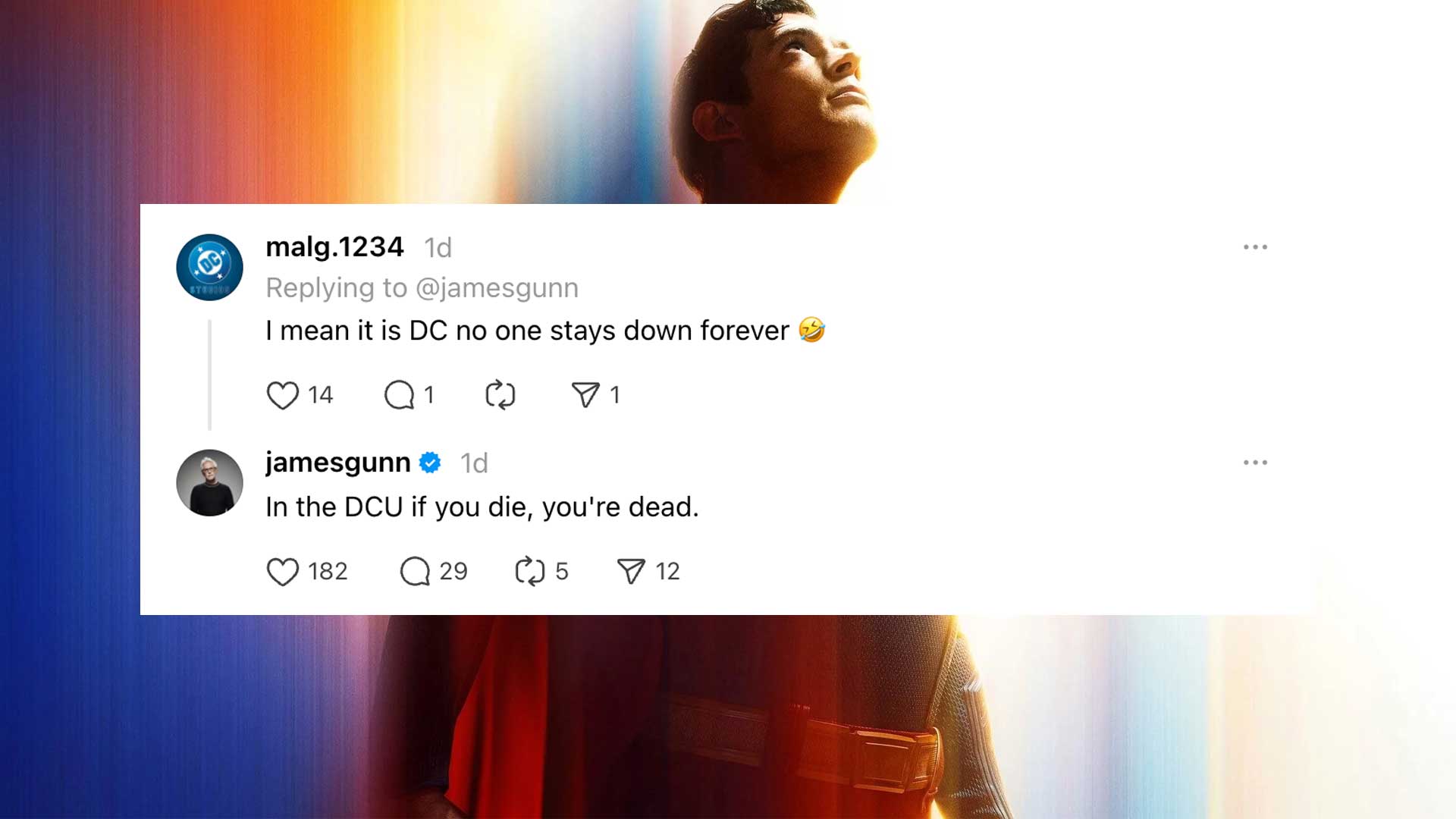 dcu james gunn dead is dead death resurrection