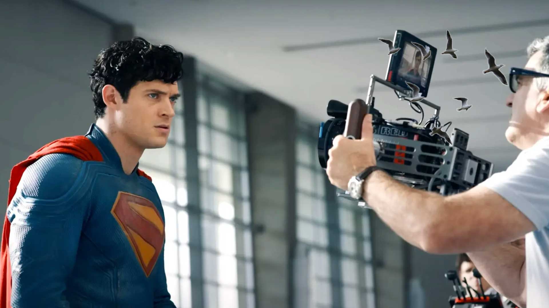 superman 2025 behind the scenes photo