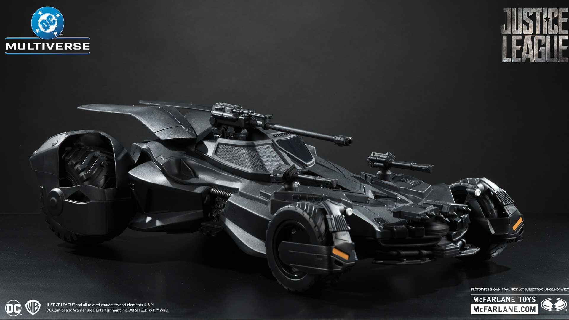 2 BATMOBILE Zack Snyder's Justice League Todd McFarlane Toys Justice is Gray