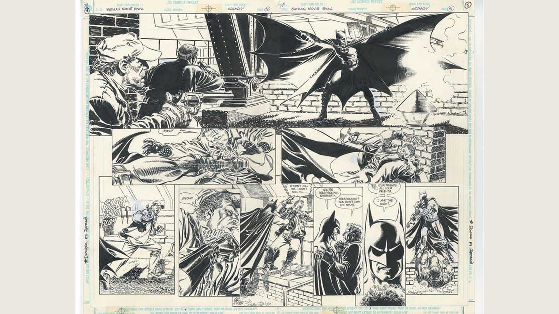 I am Batman original storyboard