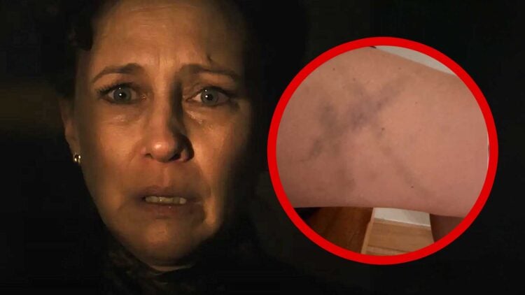Vera Farmiga Cross Bruise The Conjuring Last Rites