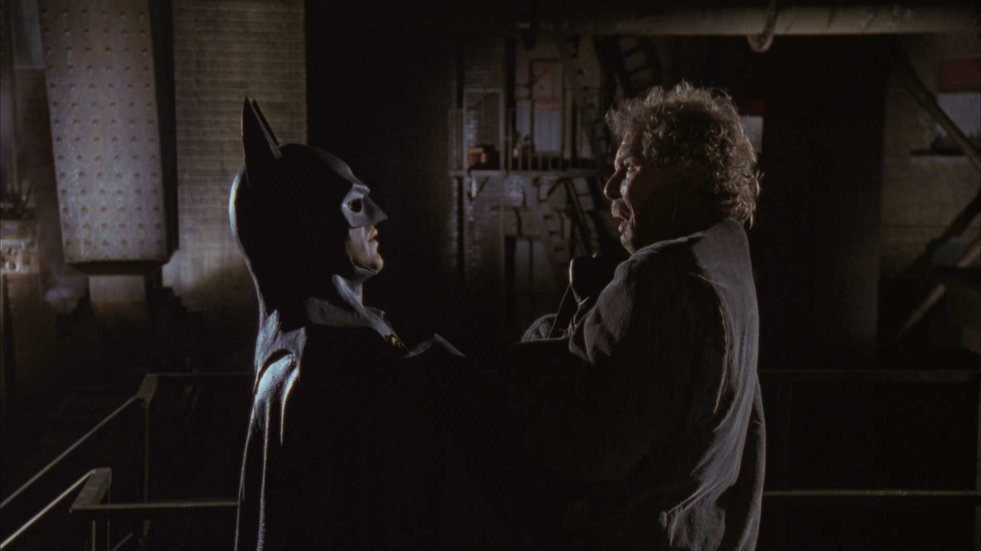 michael keaton i'm batman rooftop scene