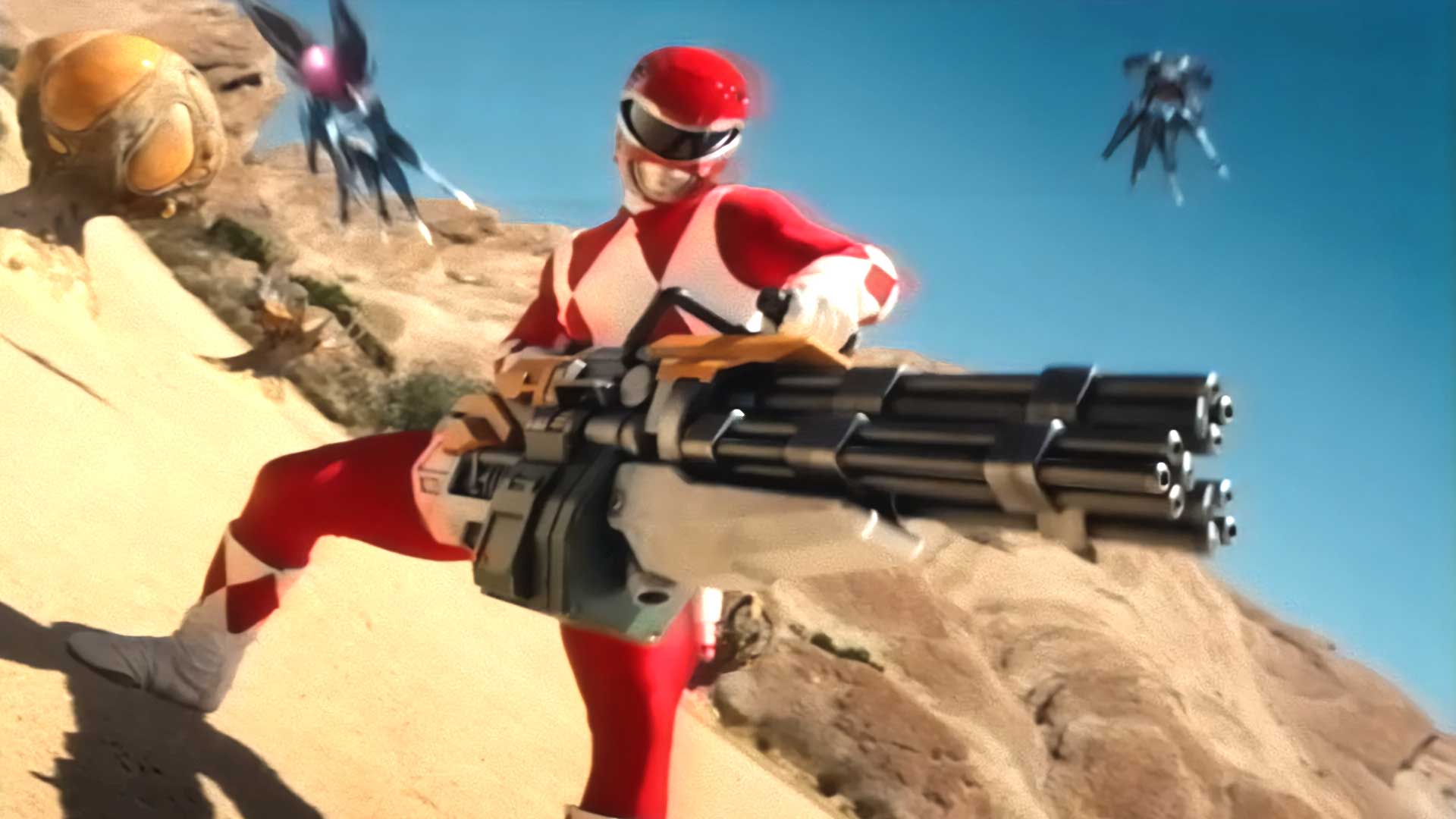 power rangers fortnite red ranger minigun