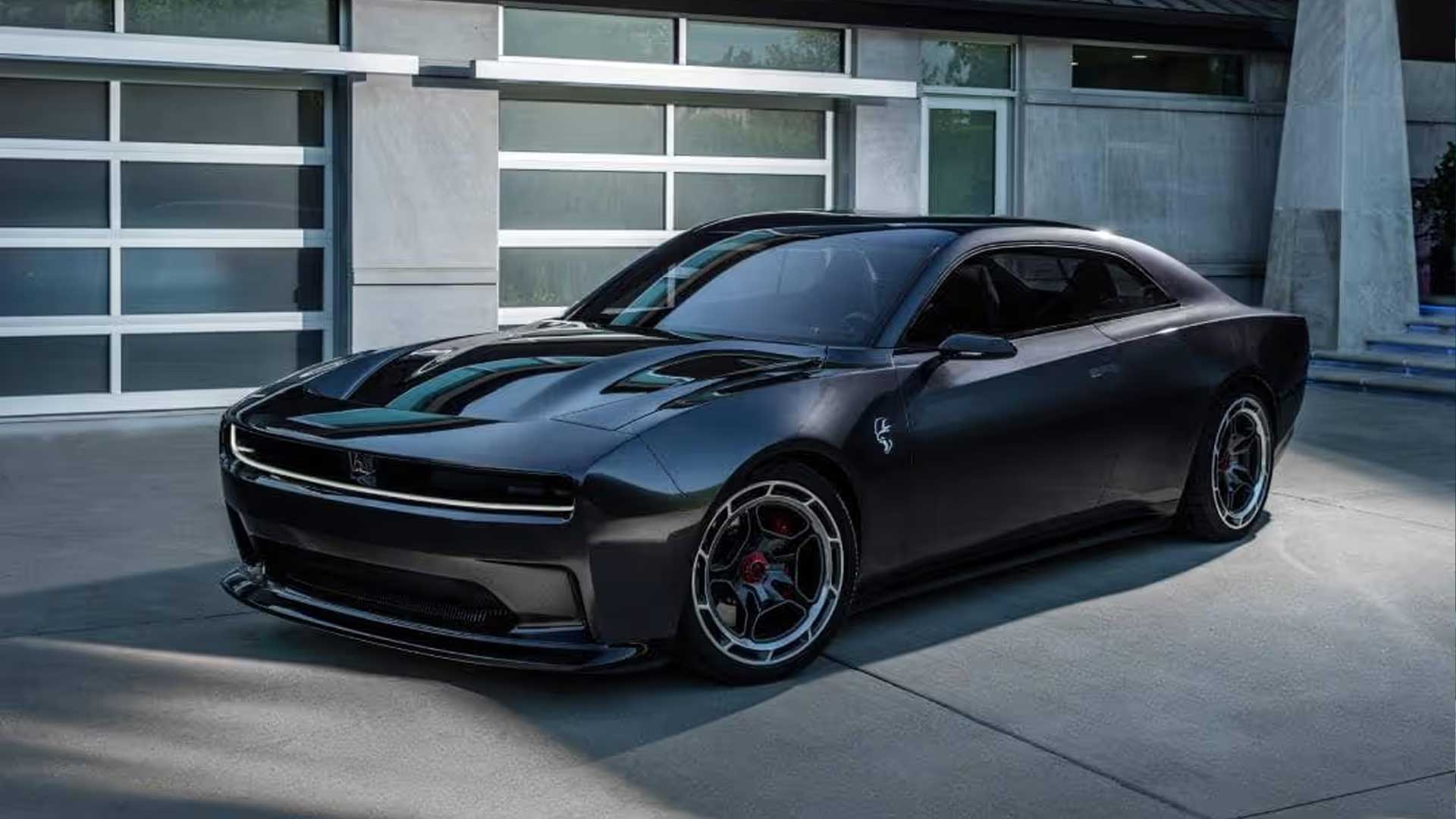 black Dodge Charger EV
