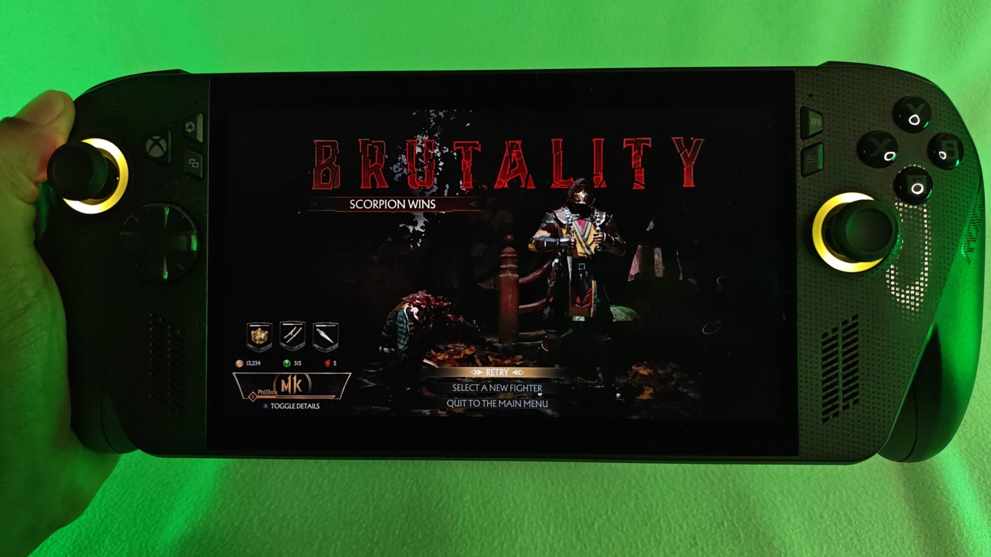 ASUS ROG Xbox Ally X Mortal Kombat