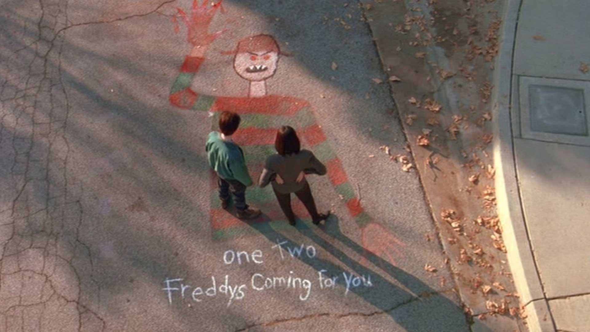 freddy krueger drawing floor one two freddy coming for you