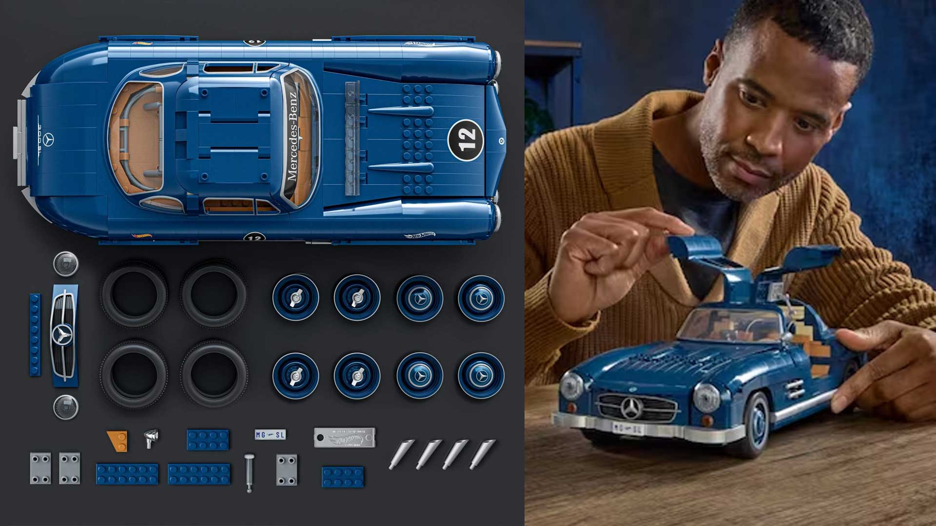 Mattel Brick Shop Hot Wheels Mercedes-Benz 300 Sl