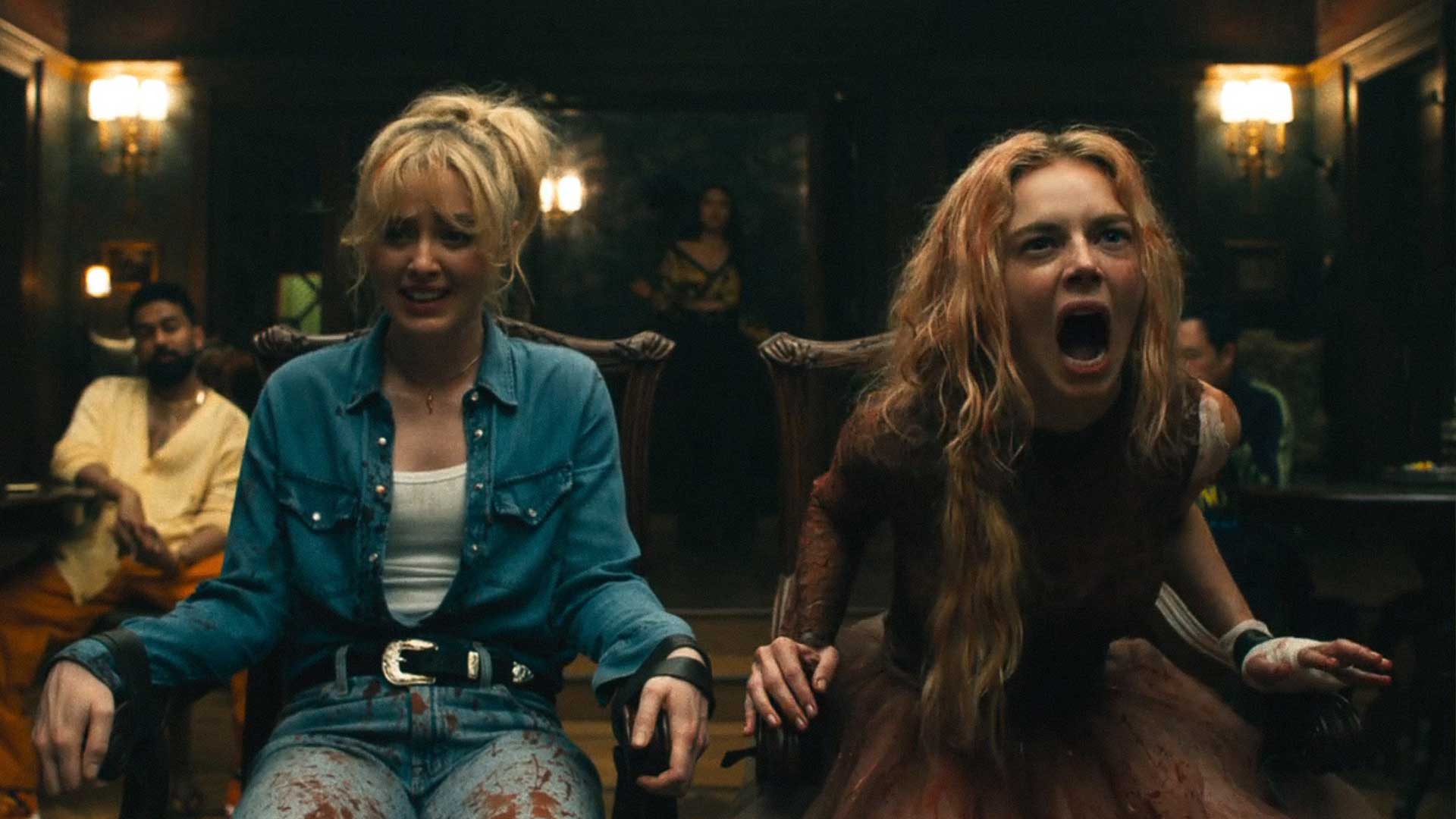 Kathryn Newton and Samara Weaving in READY OR NOT 2 HERE I COME