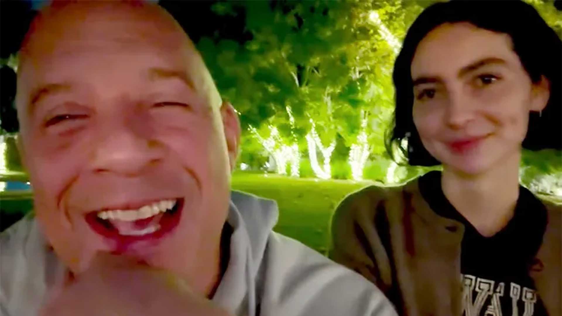 Vin Diesel and Meadow Walker via Instagram