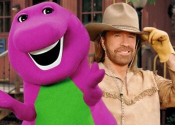 chuck norris barney the dinosaur