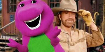 chuck norris barney the dinosaur
