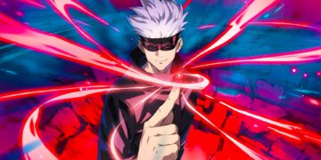 Satoru Gojo unleashing cursed energy in Jujutsu Kaisen Season 3