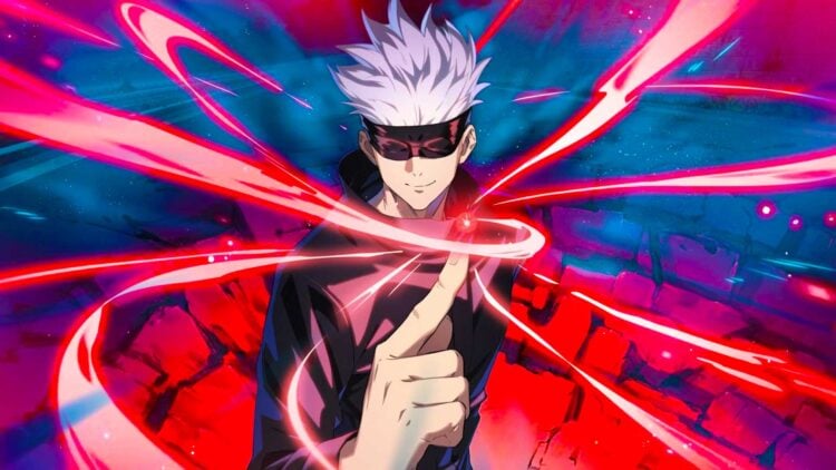 Satoru Gojo unleashing cursed energy in Jujutsu Kaisen Season 3