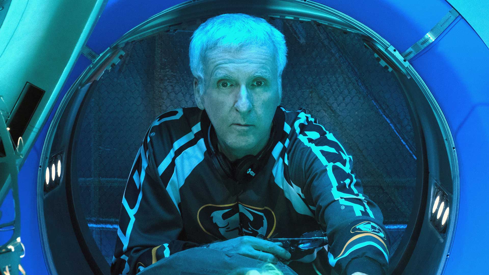 James Cameron Avatar The Way of Water behind the scenes photo
