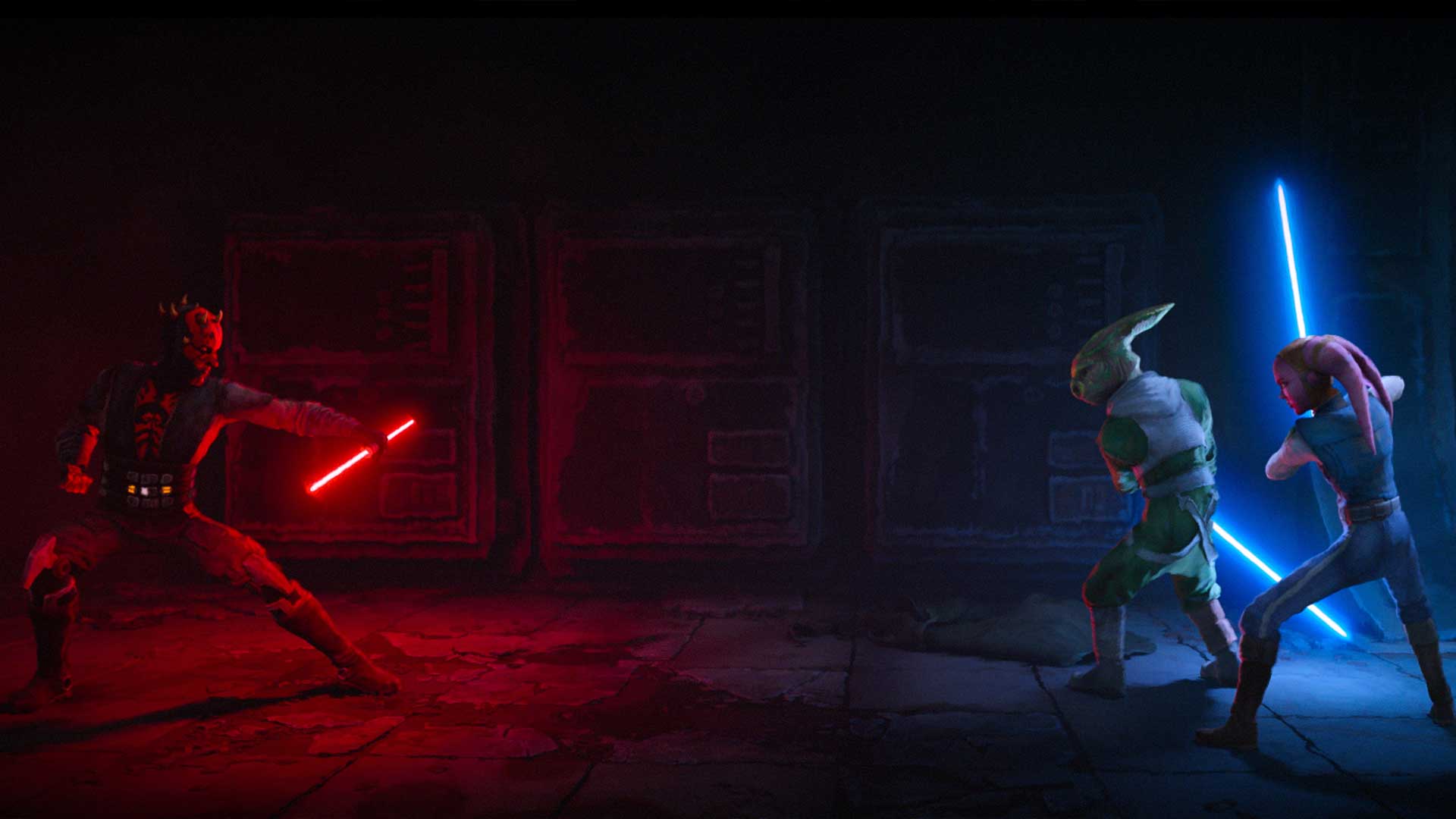 Star Wars Maul Shadow Lord Fight Scene